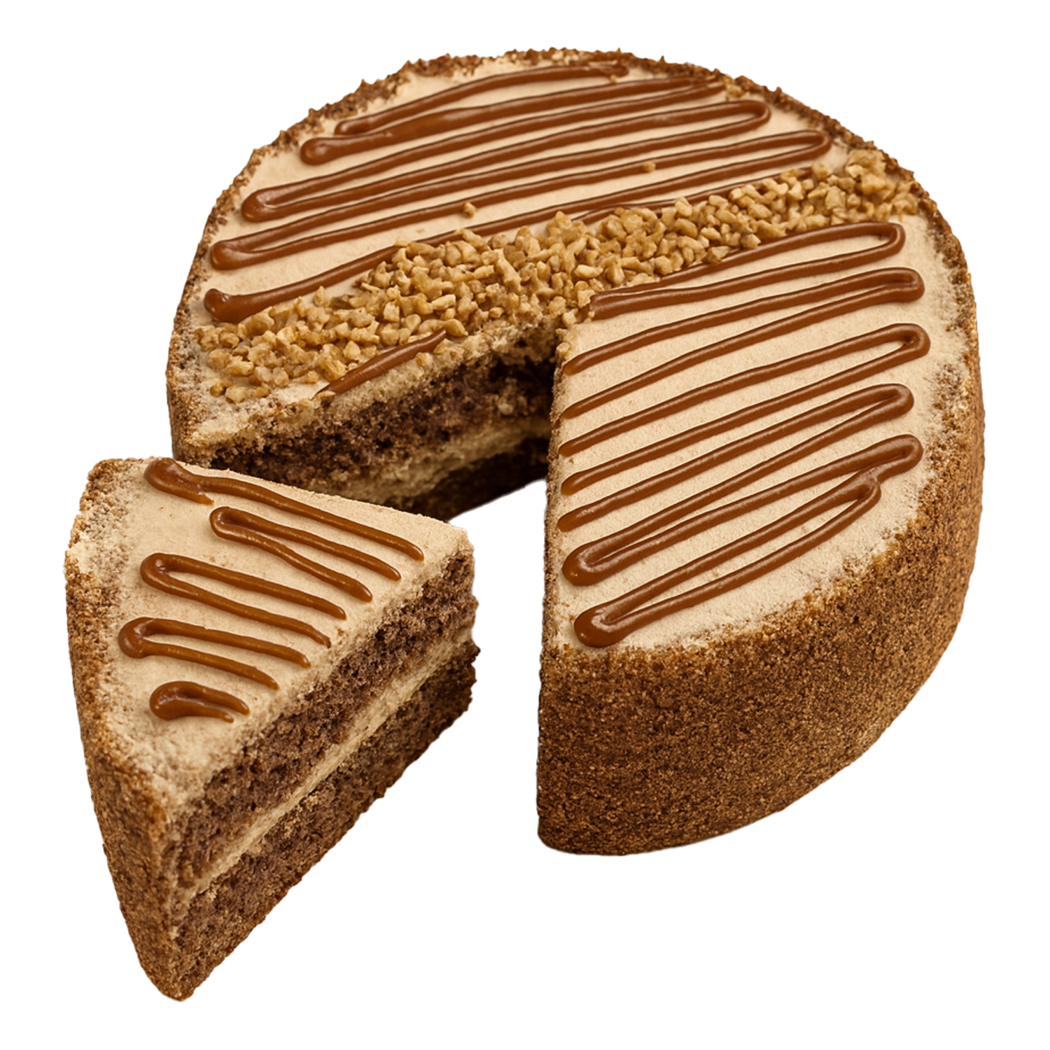 Schoko-Biskuit-Torte "Caramel and Peanut"